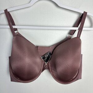 VICTORIAS SECRET SEXY ILLUSIONS LIGHTLY LINED DEMI BRA PADDED GOLD HARDWARE 38D